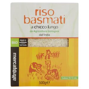 Altromercato Bio Riso Basmati a Chicco Lungo 500 g