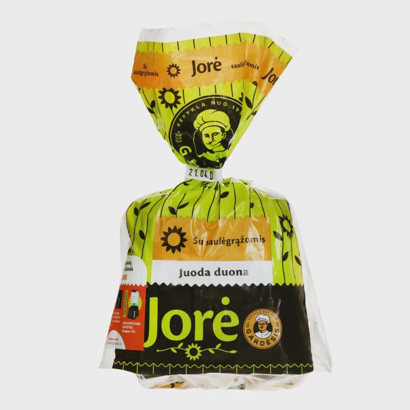 Juoda duona su saulėgrąžomis JORĖ, 280g