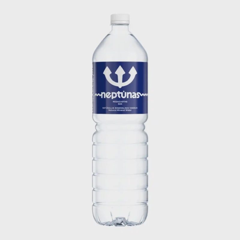 Negazuotas mineralinis vanduo NEPTŪNAS, 1,5l