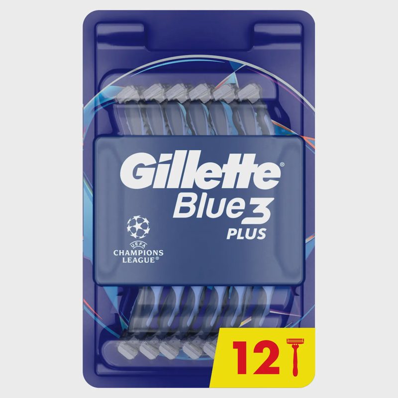 Vien. skust. GILLETTE BLUE 3 COMFORT, 12 vnt.