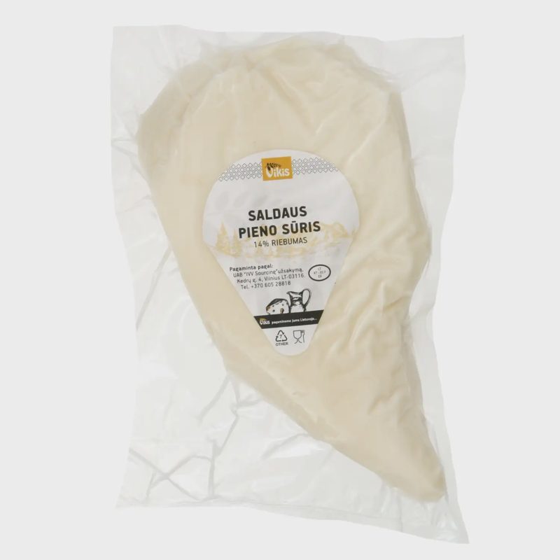 Saldaus pieno sūris VIKIS, 14 % rieb., 1 kg