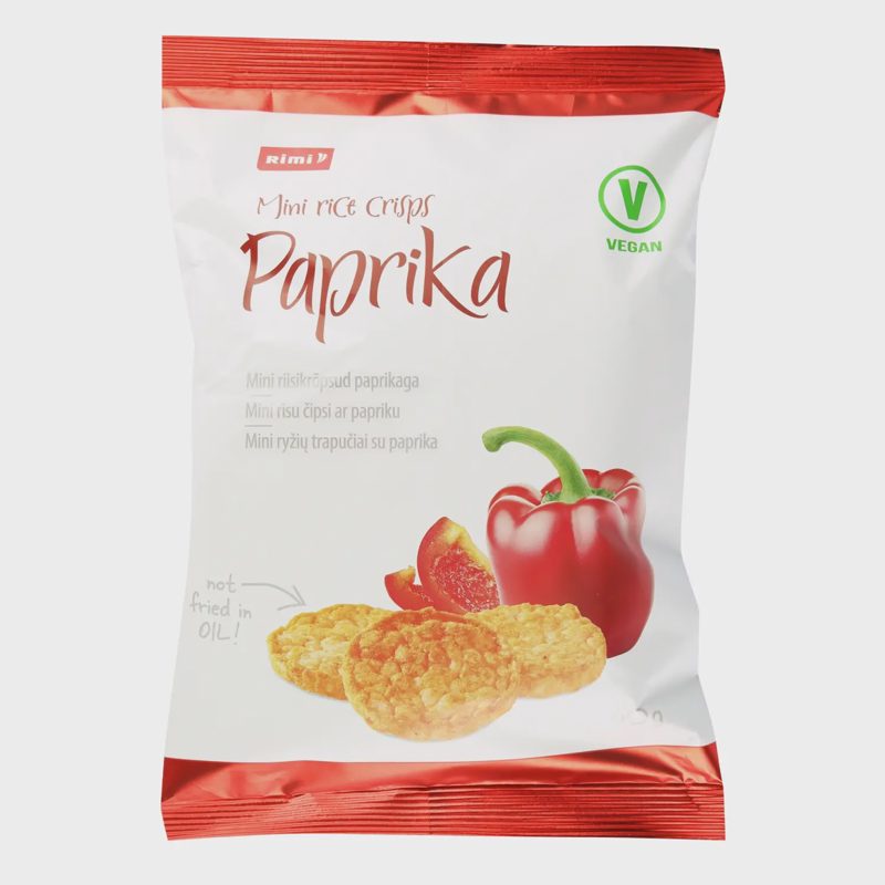 Maži ryžių trapučiai su paprika RIMI, 60 g
