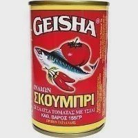 Geisha Σκουμπρί Σε Σάλτσα Τομάτας Με Τσίλι 155gr