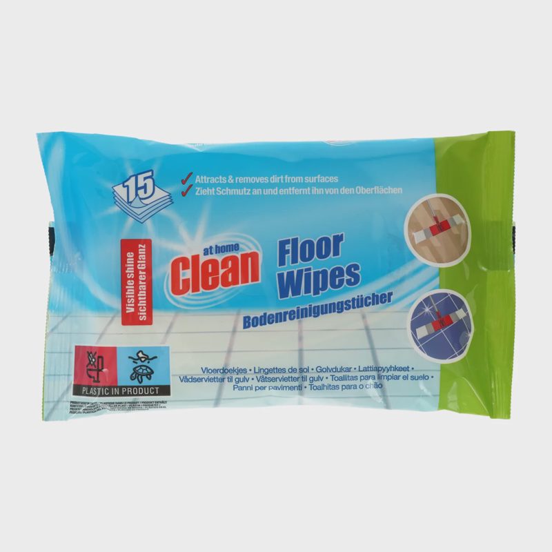 Valymo servet. AT HOME CLEAN FLOOR, 15 vnt.