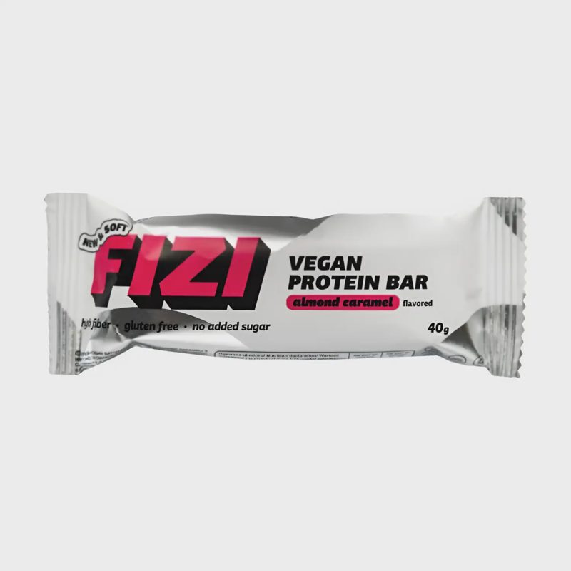 Balt. batonėlis ALMOND CARAMEL FIZI, 40 g