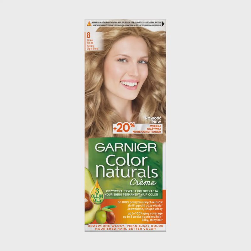 Plaukų dažai GARNIER COLOR NATURALS, 8