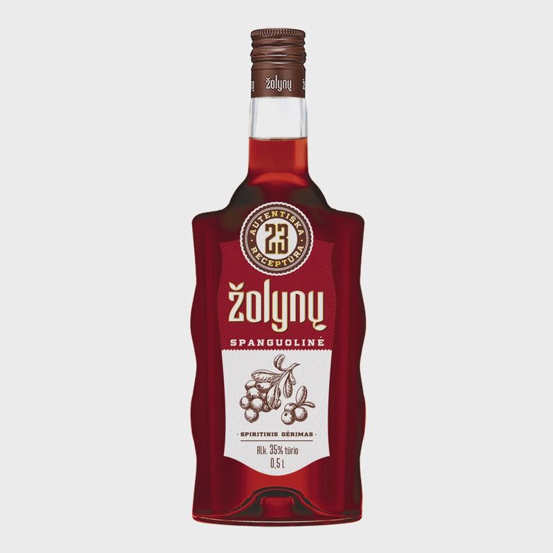 Spirit. gėrimas ŽOLYNŲ SPANGUOLINĖ, 35%, 0,5l