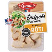 Emincés de filet de poulet rôti