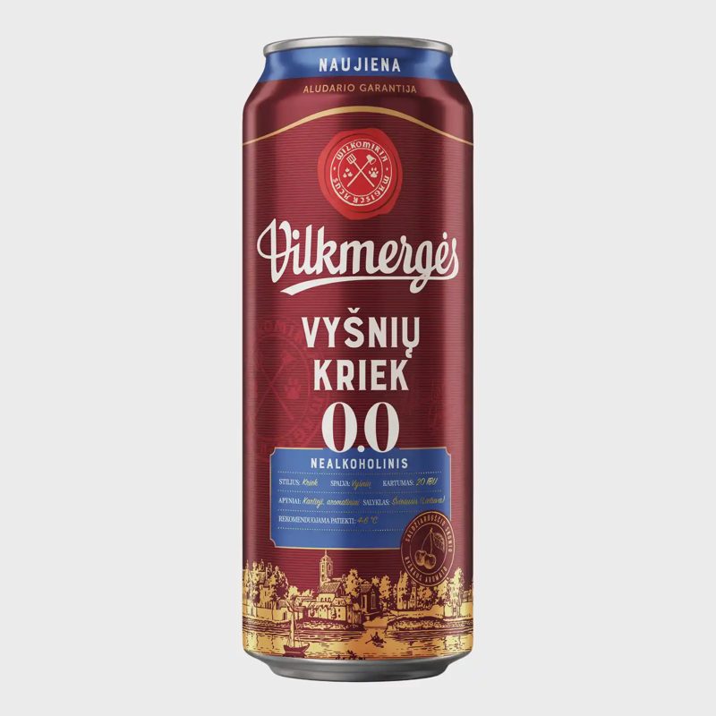 Nealk. alaus kokt. VILKM. VYŠNIŲ KRIEK, 0,5 l