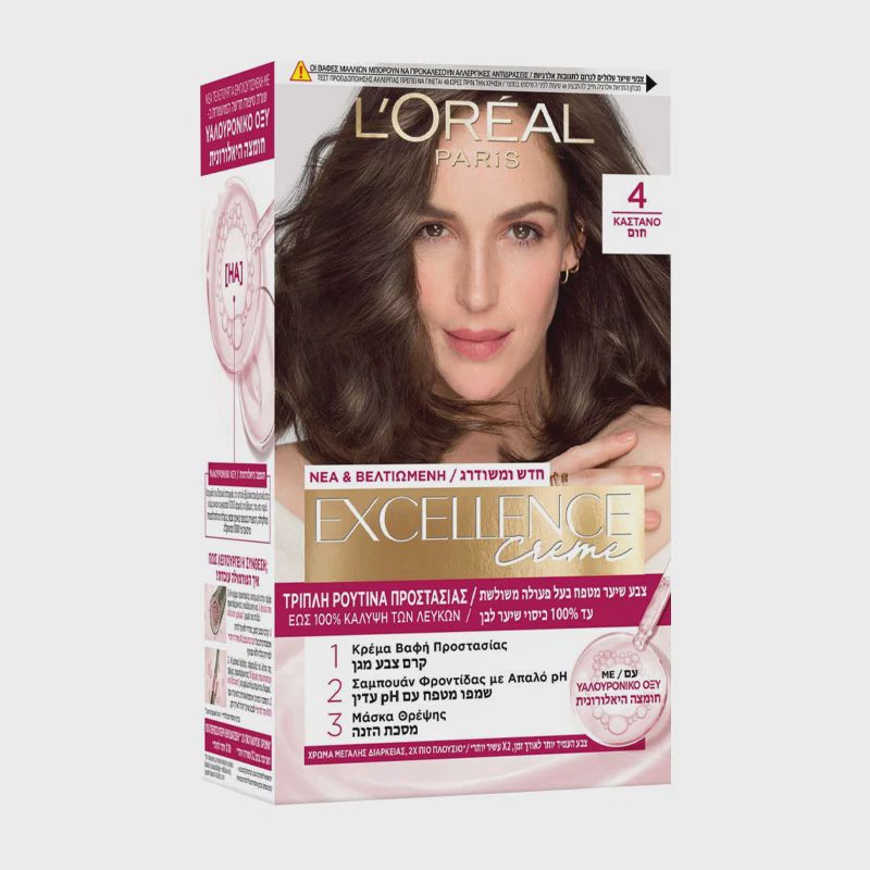 L'OREAL Excellence Cream No 4 Καστανό 48ml