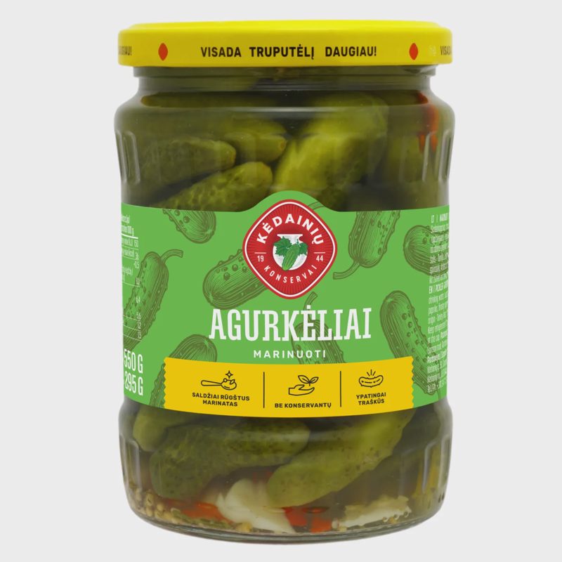 Mar. AGURKĖLIAI KĖDAINIŲ KONSERVAI, 295g/550g
