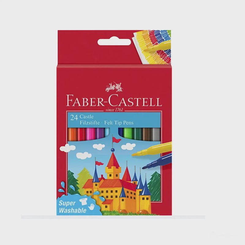 Flomasteriai FABER-CASTELL, 24 spalvos