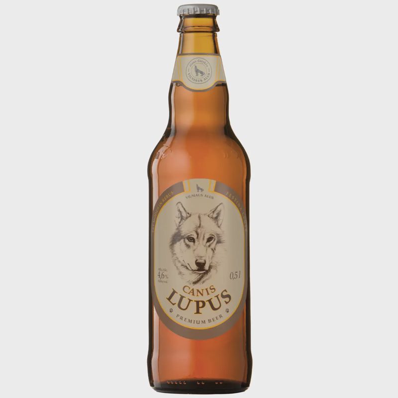 Šviesusis alus CANIS LUPUS, 4,6 %, 0,5 l