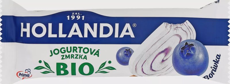 Hollandia Bio jogurtová zmrzka borůvka 85ml