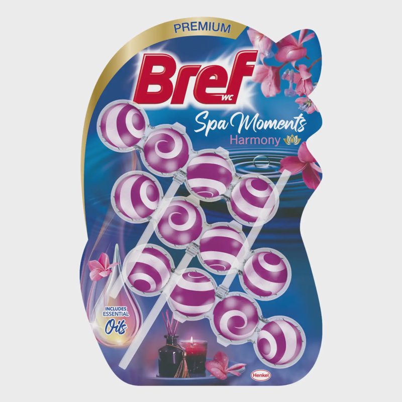 WC valikl. gaiv. BREF SPA MOM.HARMONY, 3x50 g