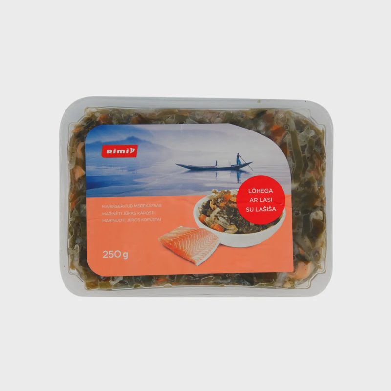 Marinuoti jūros kopūstai su lašiša RIMI, 250g