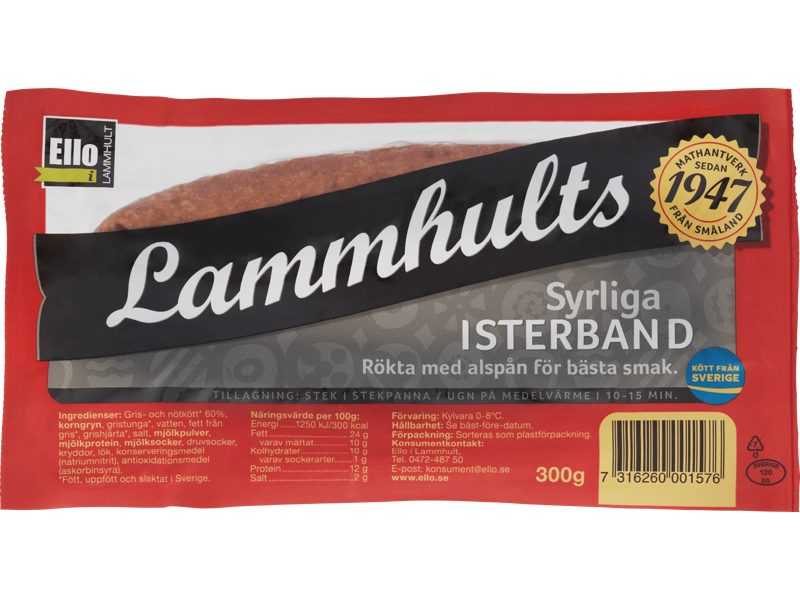 Syrliga isterband