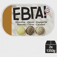 Έβγα Παγωτό Μπισκότο Κακάο Καραμέλα 1350gr 2700ml