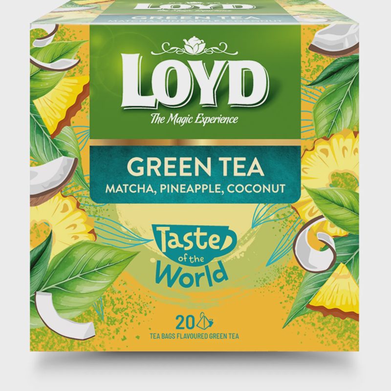 Žal. arbata LOYD MATCHA su an. ir kok. 30 g