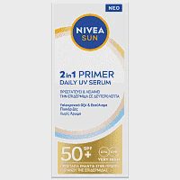 Nivea Sun Προσώπου 2 In 1 Primer Serum SPF 50+ 30ml