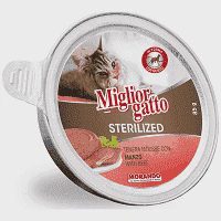 Migliorgatto Μους Βοδινό Στειρωμένες Γάτες 85gr