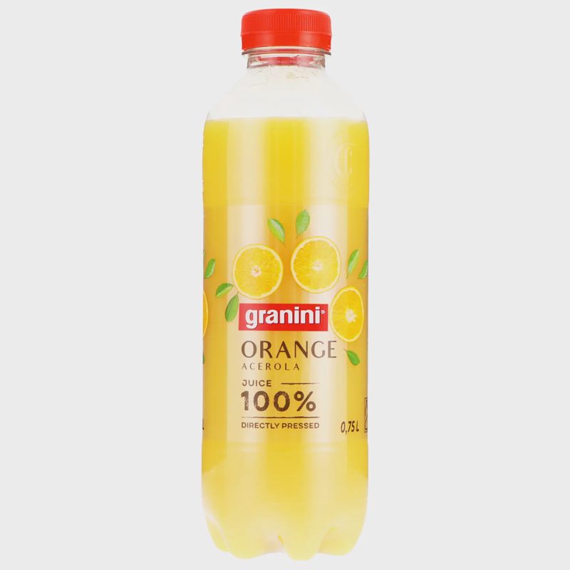 Apelsinų sultys GRANINI, 100%, 0,75 l