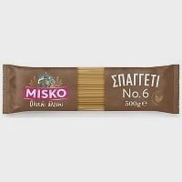 Misko Σπαγγέτι Νο 6 Ολικής Άλεσης 500gr