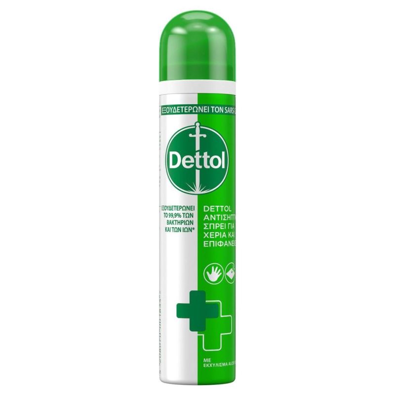 Dettol 2Σε1 Spray Για Τα Χέρια & Επιφάνειες 90ml