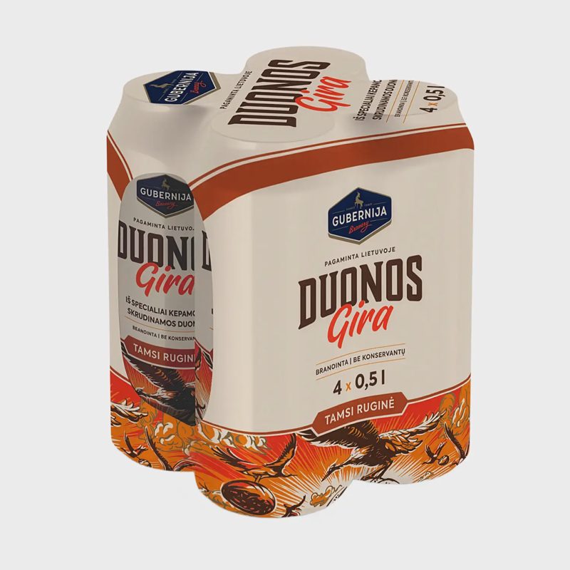 Bread Kvass GUBERNIJA Dark Rye 4x0,5l