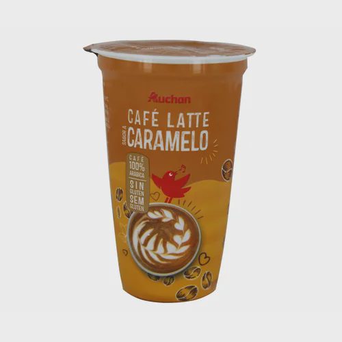 AUCHAN Café latte caramelo 250 ml. Producto Alcampo