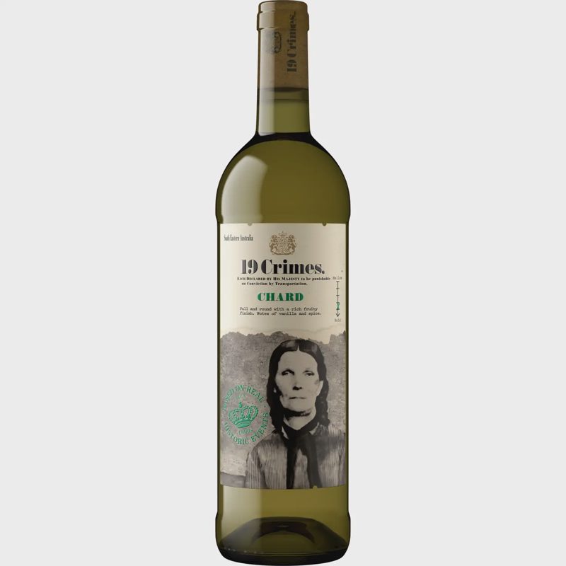B.pus.saus.vynas 19 CRIMES CHARDONNAY, 0,75l