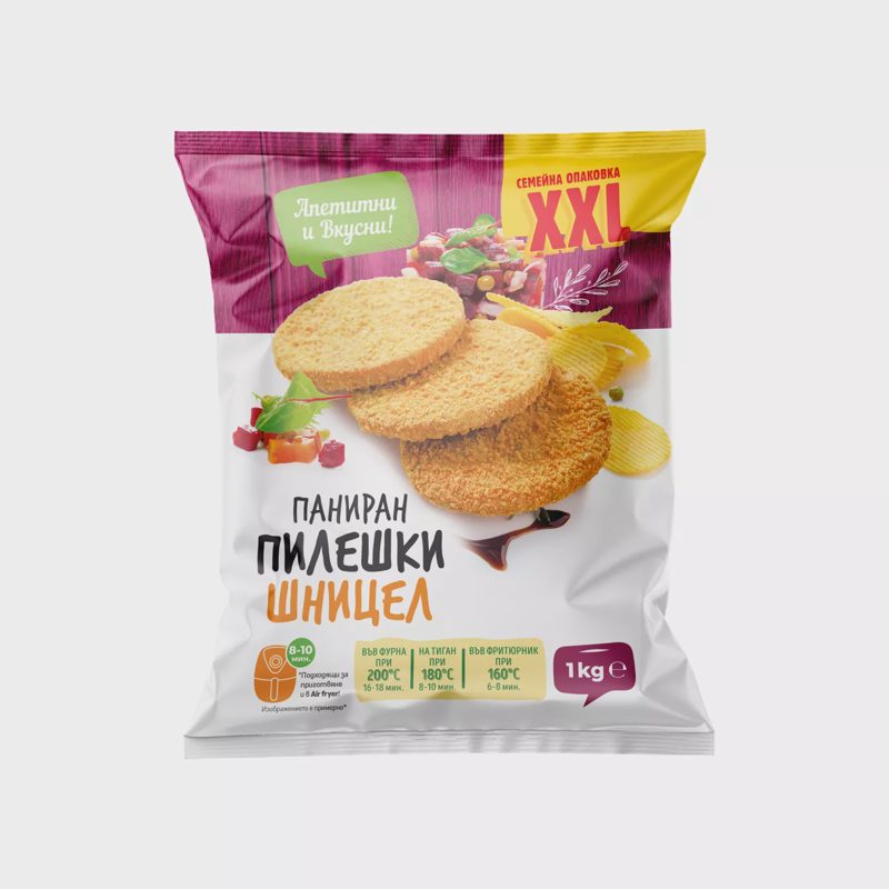 Пилешки шницели панирани замразени