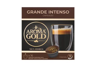 Kavos kapsulės AROMA GOLD GRANDE INTENSO, 128 g