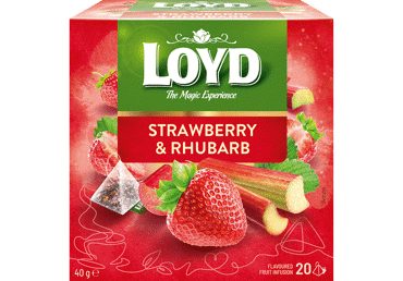 Vyšnių skonio vaisinė arbata LOYD, 20 x 2 g