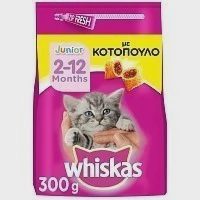 Whiskas Junior Κοτόπουλο Ξηρά Τροφή 300gr
