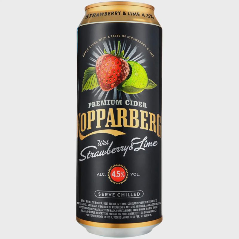 Sid. KOPPARBERG STRAWB. & LIME, 4,5 %, 0,5 l