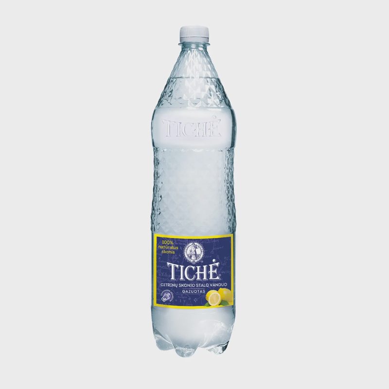 Gazuot. citrinų sk. stalo vanduo TICHĖ, 1,5 l