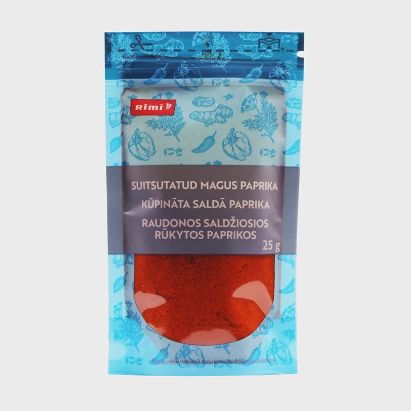 Raudonos saldžios rūkytos paprikos RIMI, 25g
