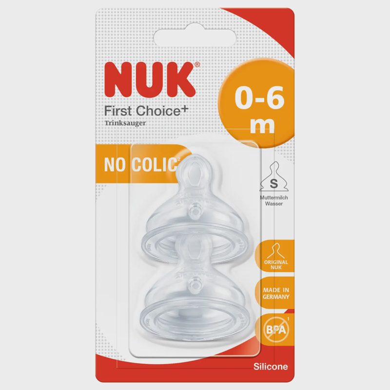 Čiulptuk. NUK FIRST CHOICE+, 0 - 6 mėn, 2 vnt