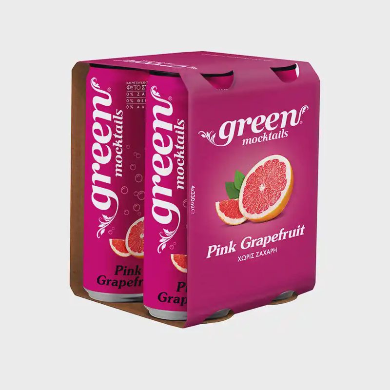 Green Carbonated Drink With Pink Grapefruit 4x330 ml
