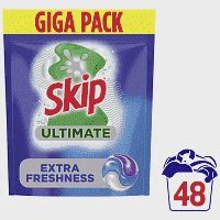 Skip Κάψουλες Απορρυπαντικό Πλυντηρίου Ρούχων Ultimate Freshness 48μεζ