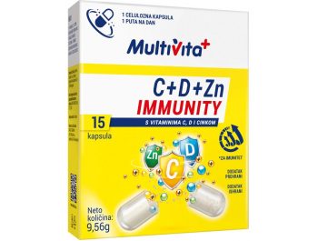 Multivita C + D + Cink Immunity 15 kapsula