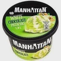 Manhattan Παγωτό Λευκή Σοκολάτα & Φιστίκι 700gr (1400ml)