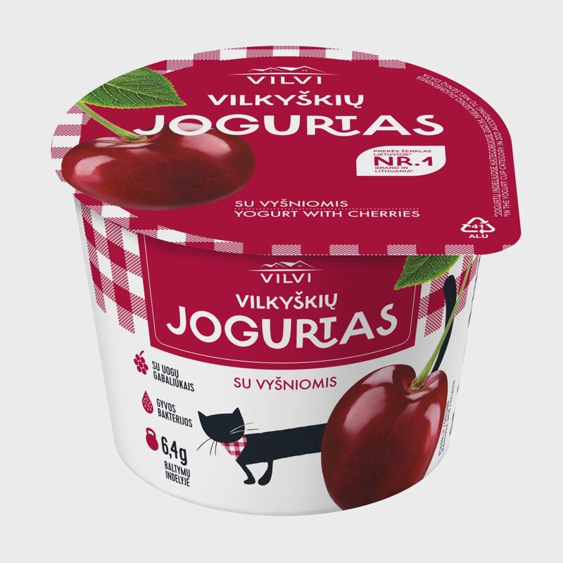Jogurtas VILVI su vyš. 3,6 % rieb. 200 g