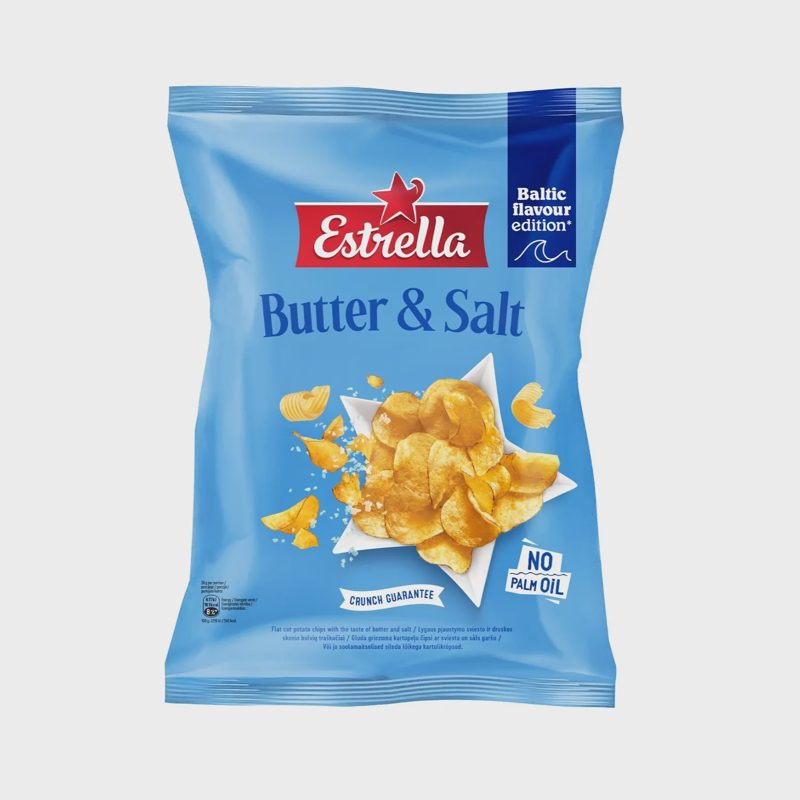 Sviesto, druskos sk. traškuč. ESTRELLA, 170 g