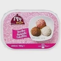 My Gusto Παγωτό Βανίλια Σοκολάτα Φράουλα 980gr