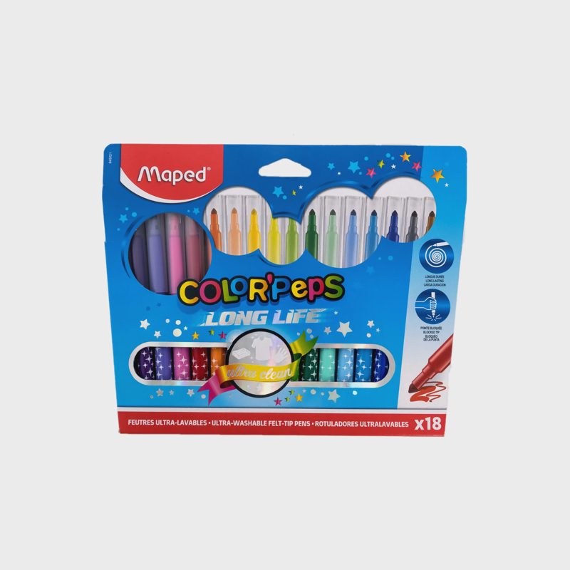 Flomasteris MAPED COLORPEPS, 18 vnt., BS26