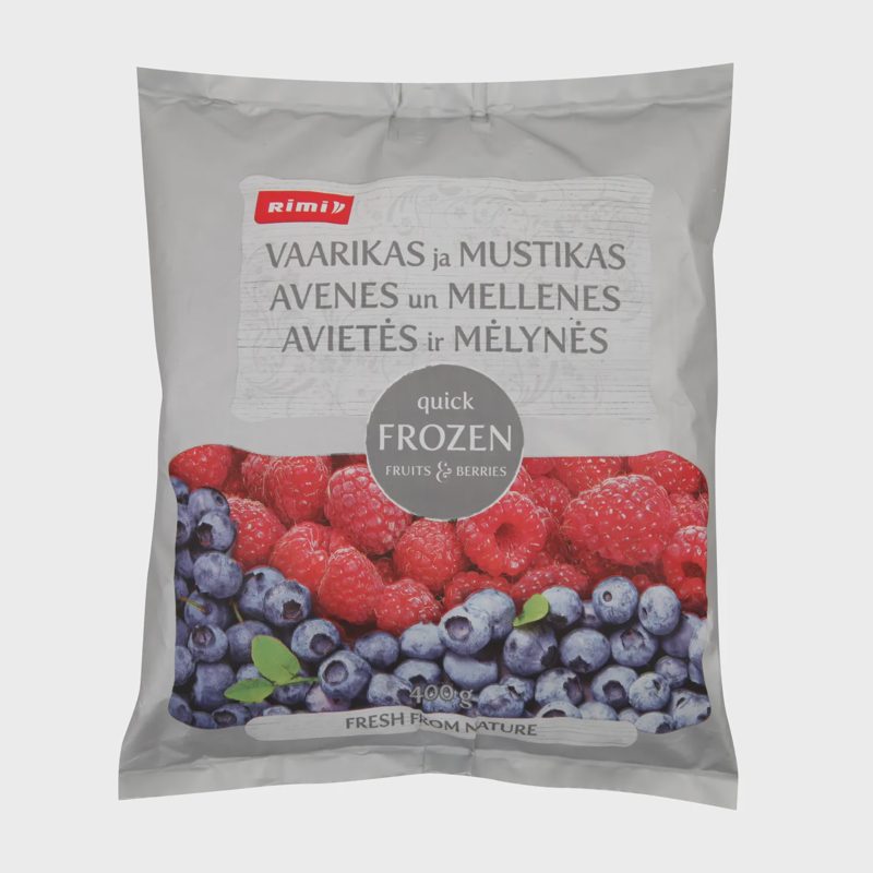 Aviečių-šilauogių asorti, užšal,Rimi400g