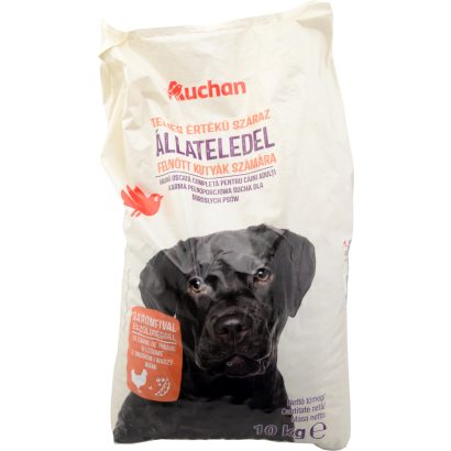Auchan Kedvenc Száraz állateledel felnőtt kutyák számára baromfi-borsó 10 kg