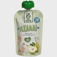 Ευ Bio Organic Food Πουρές Φρούτων Αχλάδι 90gr